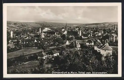 AK Ochsenfurt / Main, Ortsansicht von Südwesten