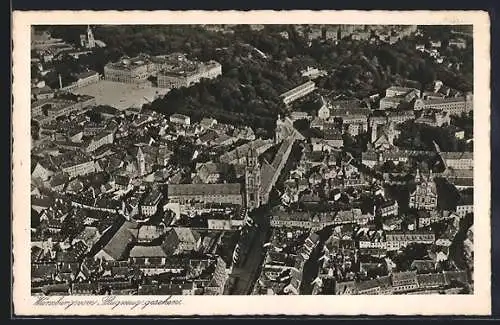 AK Würzburg, Ortsansicht vom Flugzeug aus