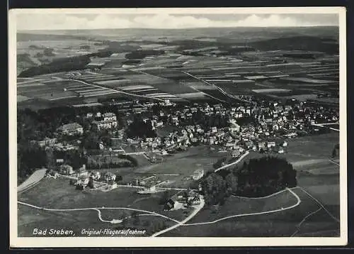 AK Bad Steben i. Frankenwald, Ortsansicht vom Flugzeug aus