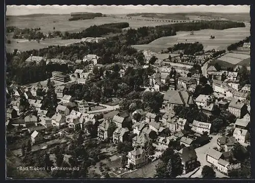 AK Bad Steben, Ortsansicht vom Flugzeug aus