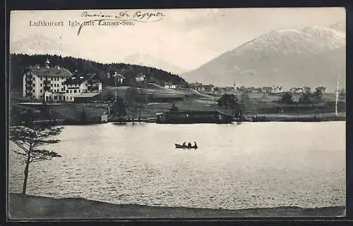 AK Igls, Ortsansicht mit Lanser See