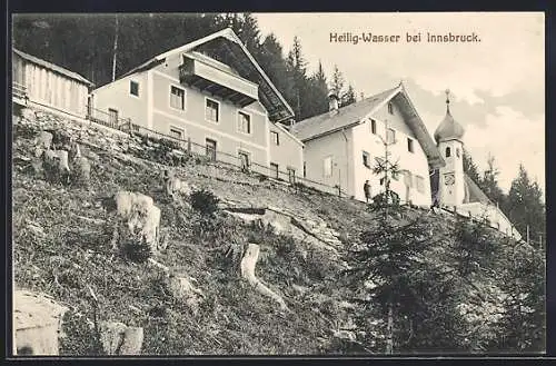 AK Innsbruck-Heilig-Wasser, Häuser am Hang