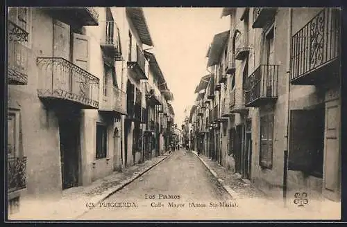 AK Puigcerda, Calle Mayor, Antes Sta-Maria