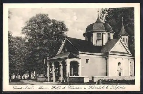 AK Kufstein, Gnadenkirche Maria Hilfe der Christen in Kleinholz