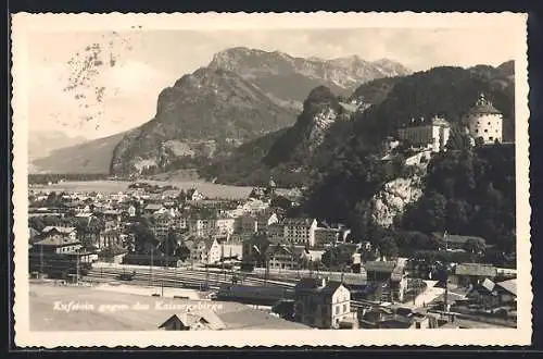 AK Kufstein, Blick gegen Kaisergebirge