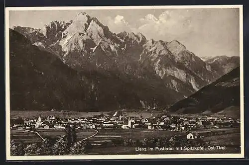 AK Lienz, Panorama mit Spitzkofel