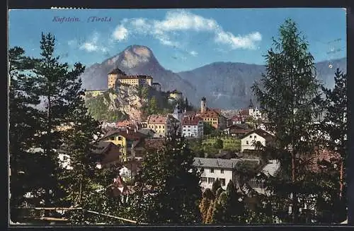 AK Kufstein, Blick auf die Burg