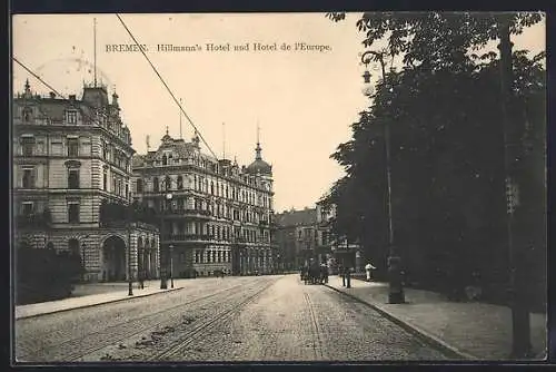 AK Bremen, Hillmann`s Hotel und Hotel de l`Europe