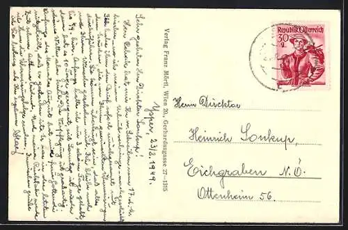 AK Ysper, Hauptplatz mit Kirche