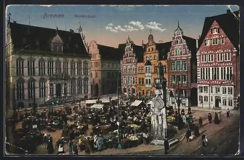 AK Bremen, Auf dem Marktplatz