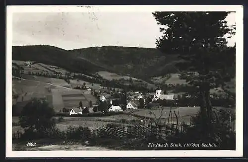 AK Fischbach /Stmk., Blick auf den Ort