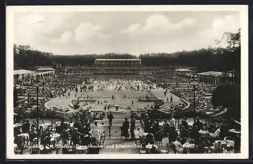 AK Frankfurt-Niederrad, Stadion-Planschbecken und Schwimmbad