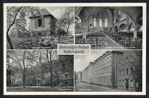 AK Kaiserswerth, Diakonissen-Anstalt, Fliedner Häuschen, Mutterhaus, Stammhaus, Inneres der Mutterhaus-Kirche