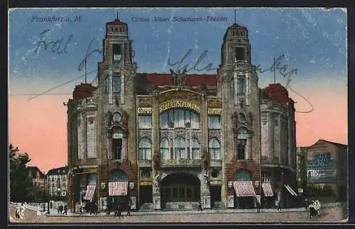 AK Frankfurt a. M., Circus Albert Schumann-Theater