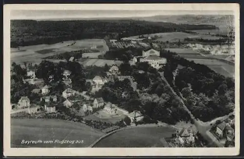 AK Bayreuth, Panorama, Fliegeraufnahme