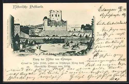 AK Erlangen, Burg der Ritter von Erlangen