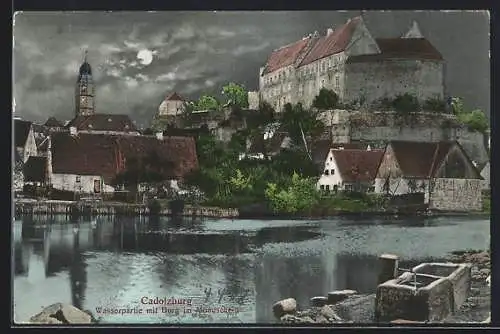 AK Cadolzburg, Wasserpartie mit Burg