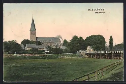 AK Haselünne, Totalansicht der Ortschaft