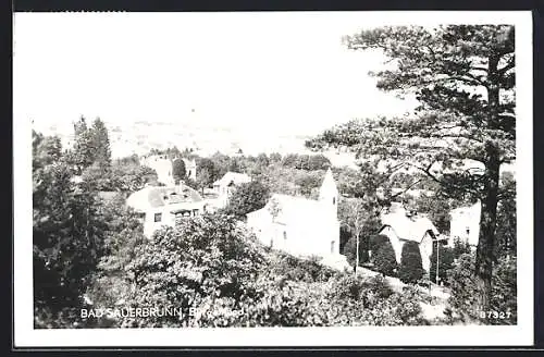 AK Bad Sauerbrunn /Burgenland, Ortsansicht mit der Kirche