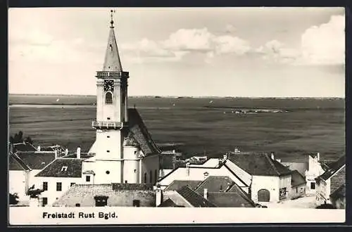 AK Rust /Bgld., Blick auf die Kirche