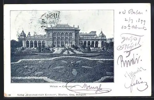 AK Wien, Blick auf den Cursalon