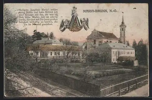 AK Maria-Brunn /N.-Ö., Blick auf die Kirche