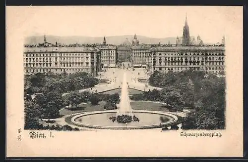 AK Wien, Brunnen am Schwarzenbergplatz