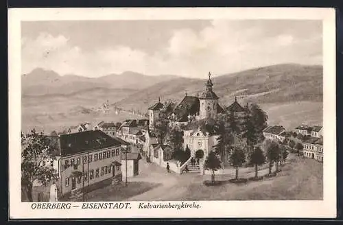 Künstler-AK Eisenstadt, Kalvarienbergkirche Oberberg