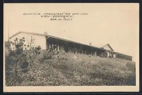 AK Wien-Dornbach, Heilstätte Kreuzwiese der Gem. Wien, Bar. VI Saal 3