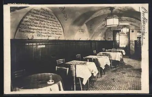 AK Wien, Restaurant Gösser Bierklinik, Steindelgasse 4, Innenansicht