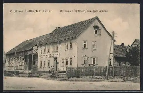 AK Klettbach b. Erfurt, Gasthaus zum Klettbach