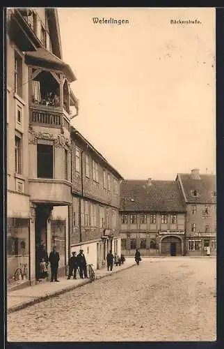 AK Weferlingen, Partie in der Bäckerstrasse