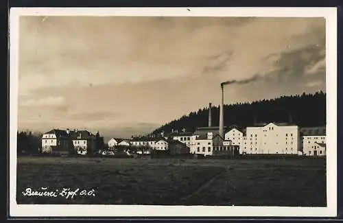 AK Neukirchen an der Vöckla, Blick zur Brauerei Zipf