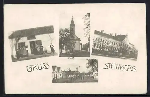 AK Steinberg, Kirche, Handlung, Strassenpartie