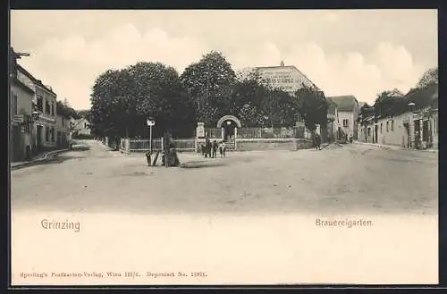 AK Grinzing, Gasthaus Brauereigarten