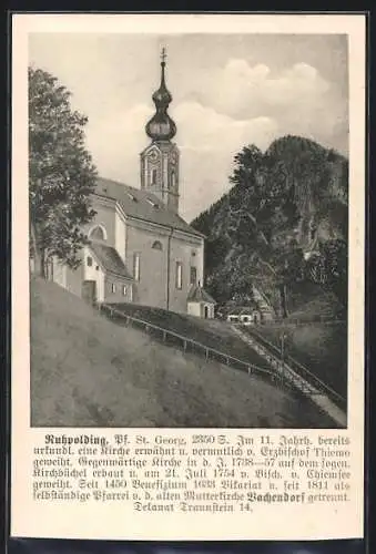 AK Ruhpolding, Blick zur Kirche