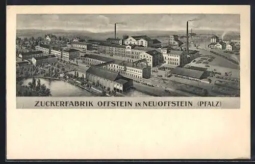 AK Neuoffstein, Ansicht der Zuckerfabrik Offstein