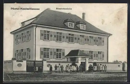 AK Pfortz-Maximiliansau, Partie am Elisabethenheim