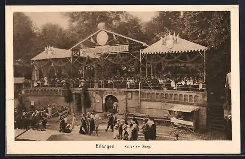 AK Erlangen, Gasthaus Keller am Berg