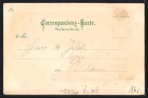 Lithographie Gloggnitz, Wehre bei Nacht, Ortsansicht