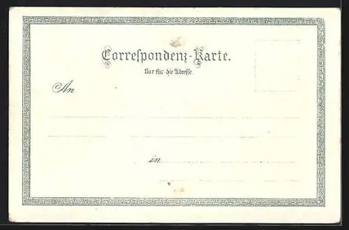 Lithographie Weissenbach a. d. Triesting, Fugges Fremdenheim, Ruine Neuhaus