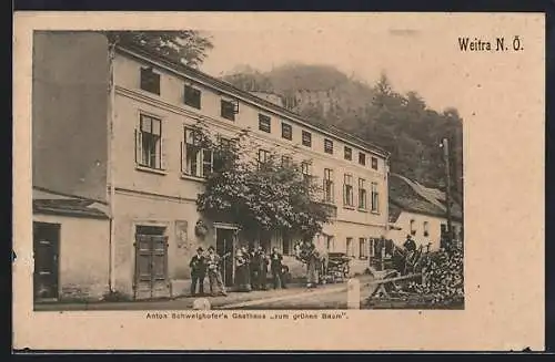 AK Weitra, Anton Schweighofer`s Gasthaus Zum grünen Baum