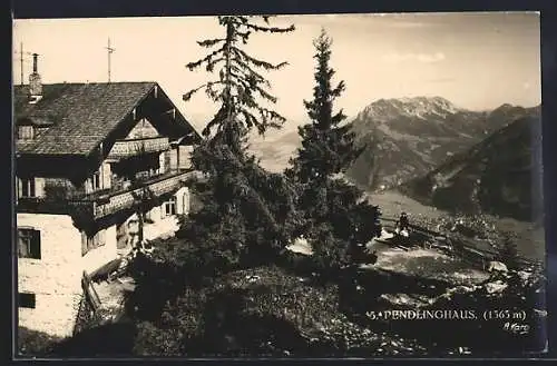 AK Pendlinghaus, Ansicht mit Talblick
