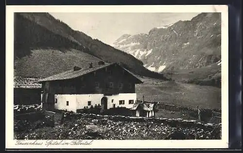 AK Mittersill, Tauernhaus Spital im Felbertal, Ansicht mit Umgebung