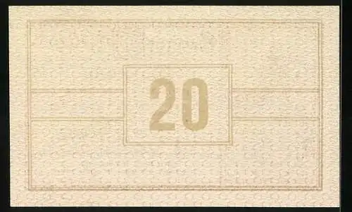 Notgeld Zwettl 1920, 20 Heller, Stadtszene mit Turm, Stadtwappen, gültig bis 30. November 1920