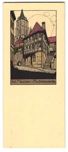 Lesezeichen Minden / Westfalen, Hufschmiede in der Altstadt