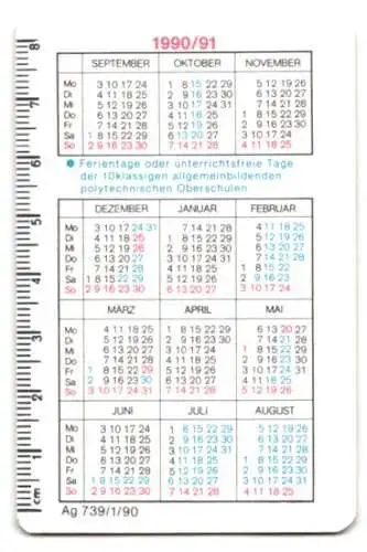 Kalender 1990 /91, Bundesmarine Verteidigungsarbeit - Wachsam, Kadett mit Signalflaggen