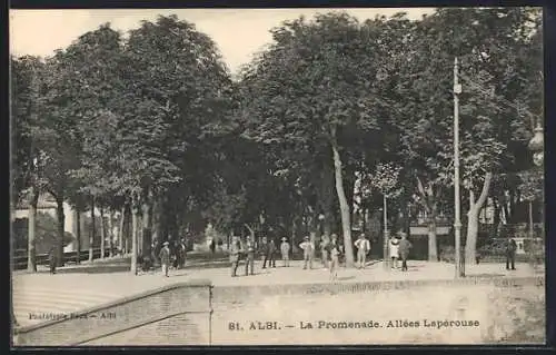 AK Albi, La Promenade, Allée Lapérouse