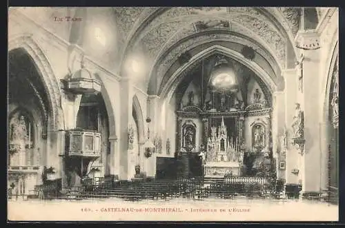 AK Castelnau-de-Montmiral, Intérieur de L`Eglise