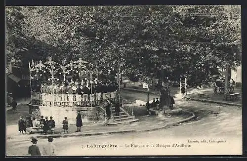 AK Labruguière, le Kiosque et la Musique d`Artillerie